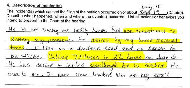 Except from petition PO-2024-00448