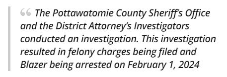 Statement 2 from Shawnee Police Department