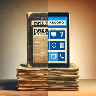 The Evolution of a "Paper of Record" to a "Platform of Record"